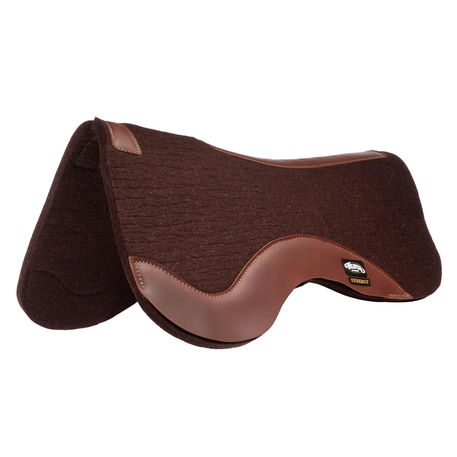 Weaver Leather Synergy Close Contact Wool Saddle Pad - Premium Western Performance Horse Pad