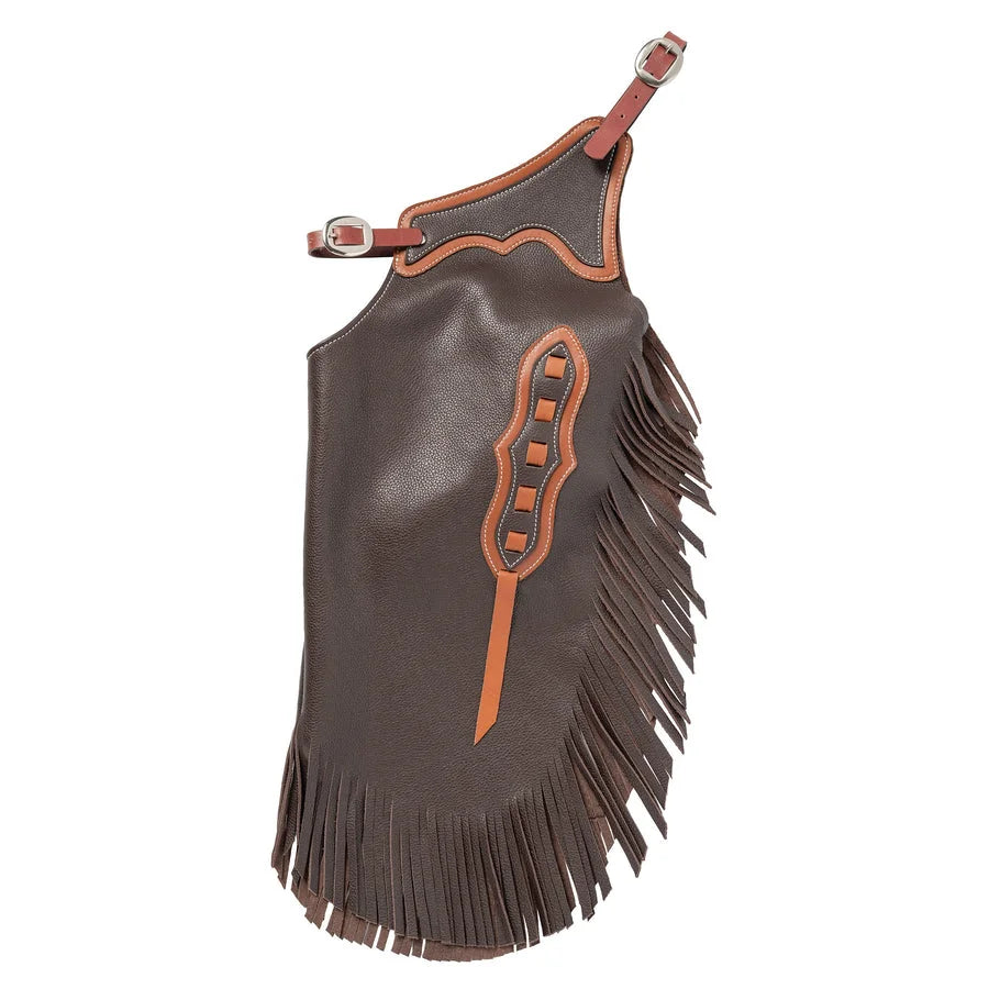 Weaver Leather Youth Western Leather Chinks - Brown, Durable Ranch Riding Gear for Young Riders