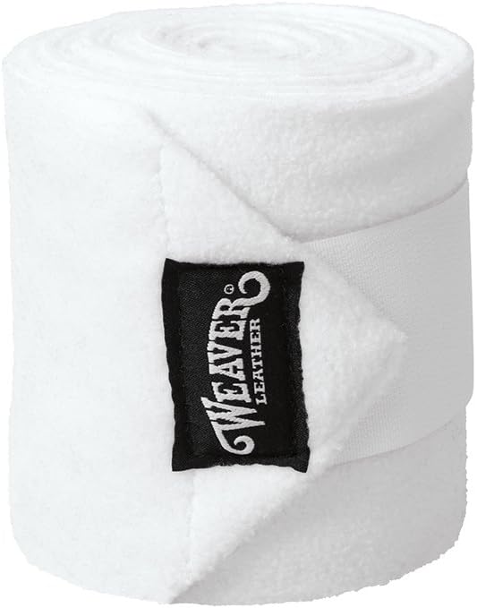Weaver Polo Leg Wraps 4 Pack White - Hooves and Paws