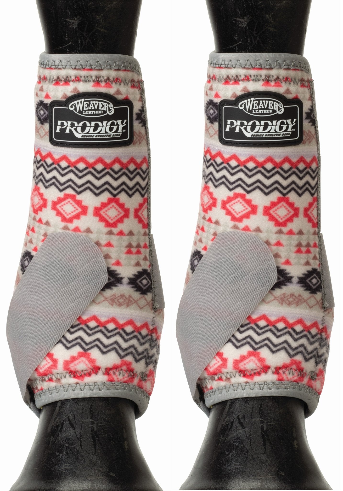 Weaver Leather Horse Equine Original Prodigy Performance Athletic SMB Boots Front 2 Pack - Hooves and Paws