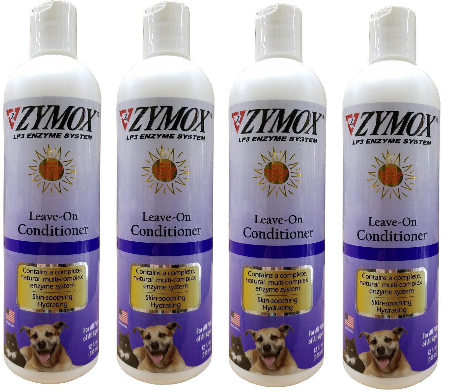 Zymox Conditioning Rinse With Vitamin D3 Pet Dog Itch Relief 12 oz Bottle - Hooves and Paws