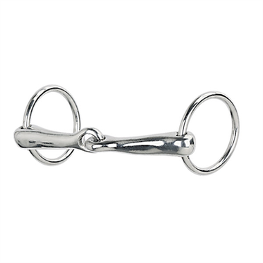 Weaver Leather Bit, Nickel Plated 4 1/2'' Snaffle, 1 3/4'' Ring
