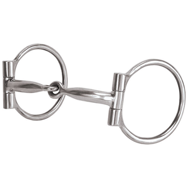Weaver Leather Bit, Stainless Steel 5'' Sweet Iron Snaffle, 3''Dees