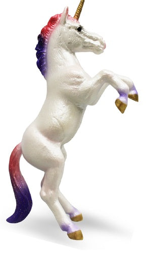 Breyer CollectA Unicorns Collection Unicorn Foal Rearing Rainbow Horse #88870