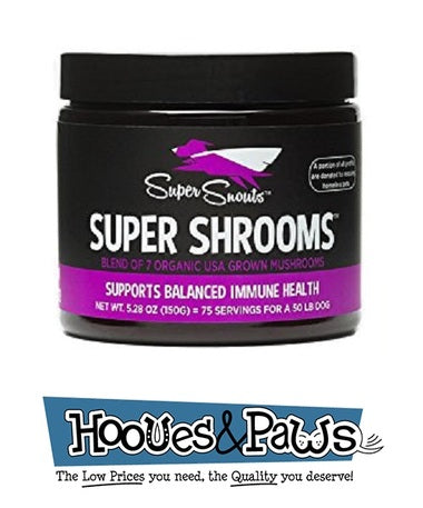 Diggin Your Dog Super Snouts Super Shrooms Organic Mushroom Immune Health Dog Support 150 Gram