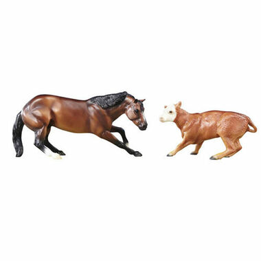 Breyer Cutting Horse & Calf  New