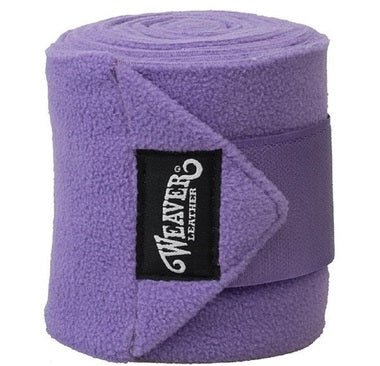 Weaver Leather Horse Polo Leg Wraps Purple Grape Soft Fleece 4 Pack - Hooves and Paws