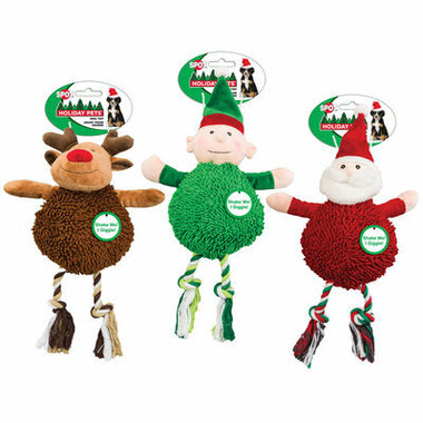 Ethical Dog Toy pet Plush Holiday Christmas Holiday Gigglers Assorted