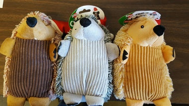 Ethical Dog Pet Toy Plush Holiday Christmas Hedgehog Assorted