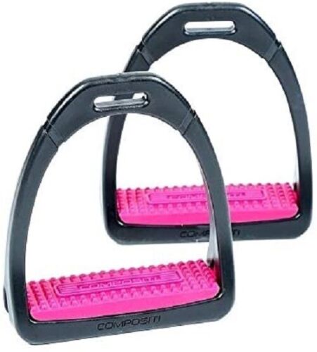 Shires Compositi Premium Profile Horse Equine Stirrups - Hooves and Paws