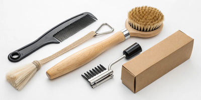 Horse mane and tail brush and comb set with free shipping.