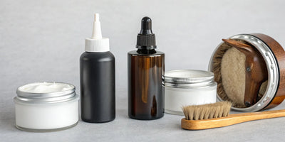 Various horse hoof dressing products in jars and bottles ready to buy online.