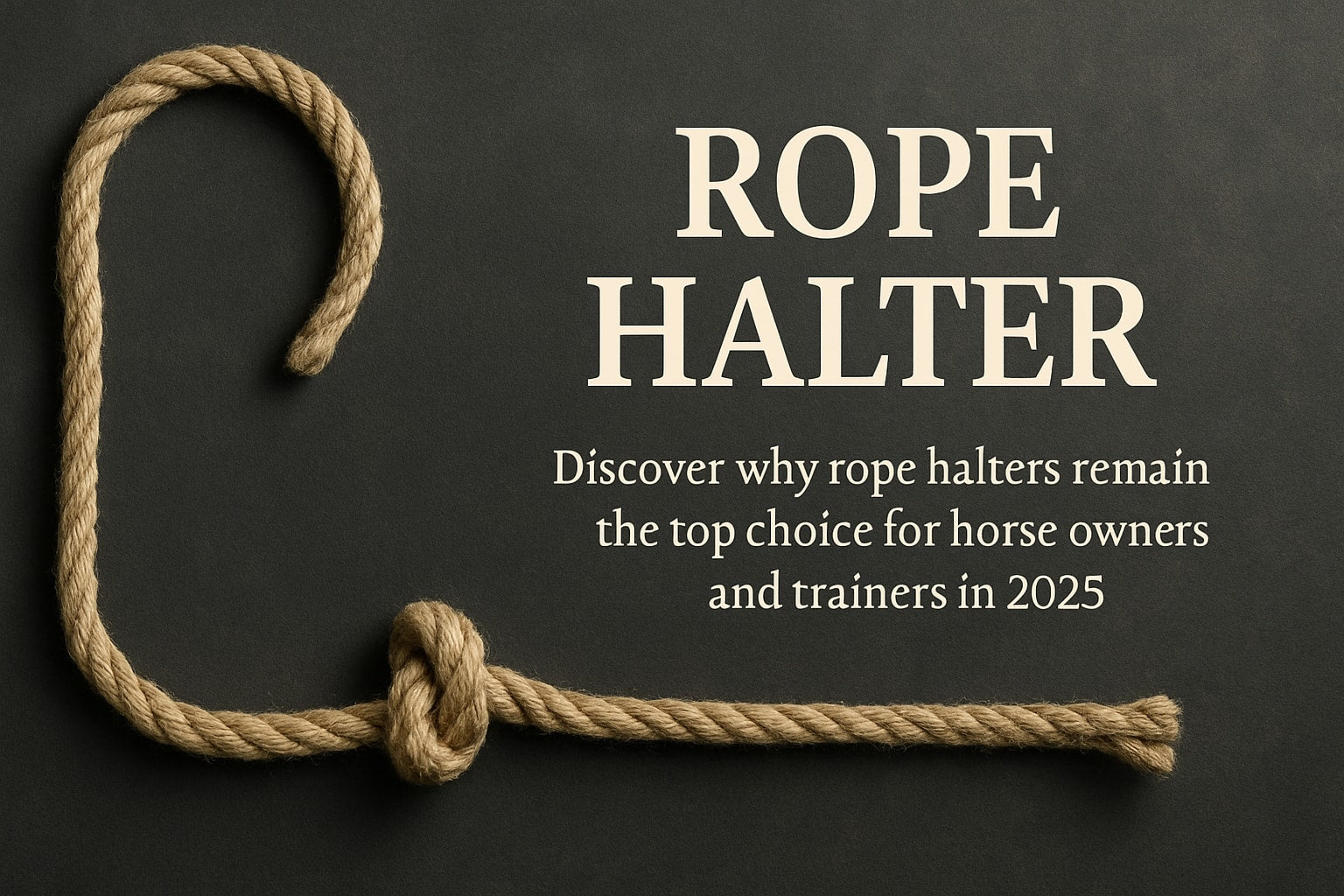 Essential Guide to Rope Halter Use and Selection 2025