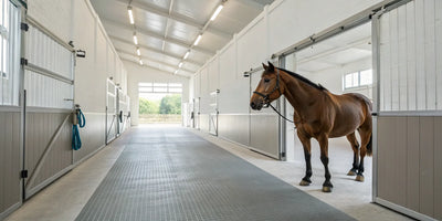A horse's hoof protected from cracking and bacteria with a hoof guard sealant.