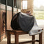 Lifestyle photo of Shires Aubrion React Saddle Bag - Black - Durable Equestrian Storage for Trail and Training