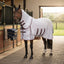 Lifestyle photo of Shires Highlander Plus Horse Fly Sheet and Detachable Neck Set - White - Multiple Sizes