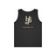 Printify Minimal Gold Monogram Back Logo Tank Top - 100% Cotton, 5.3 oz Weight