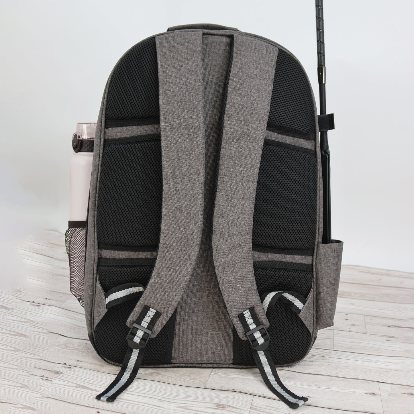Toklat Woofwear Rider Commuter Backpack - Black/Grey Reflective, Helmet Net, 15-17" Laptop Sleeve