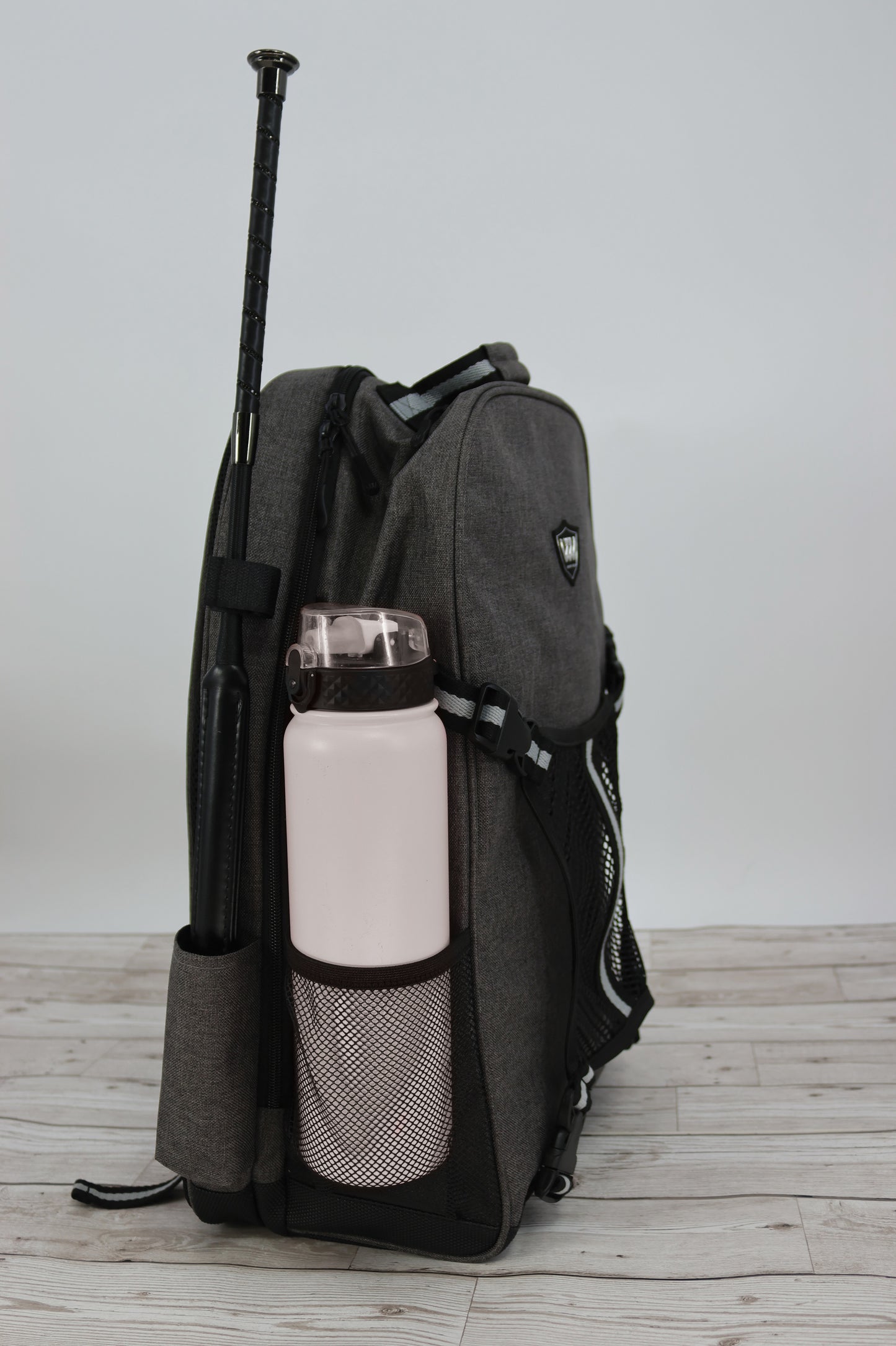 Toklat Woofwear Rider Commuter Backpack - Black/Grey Reflective, Helmet Net, 15-17" Laptop Sleeve