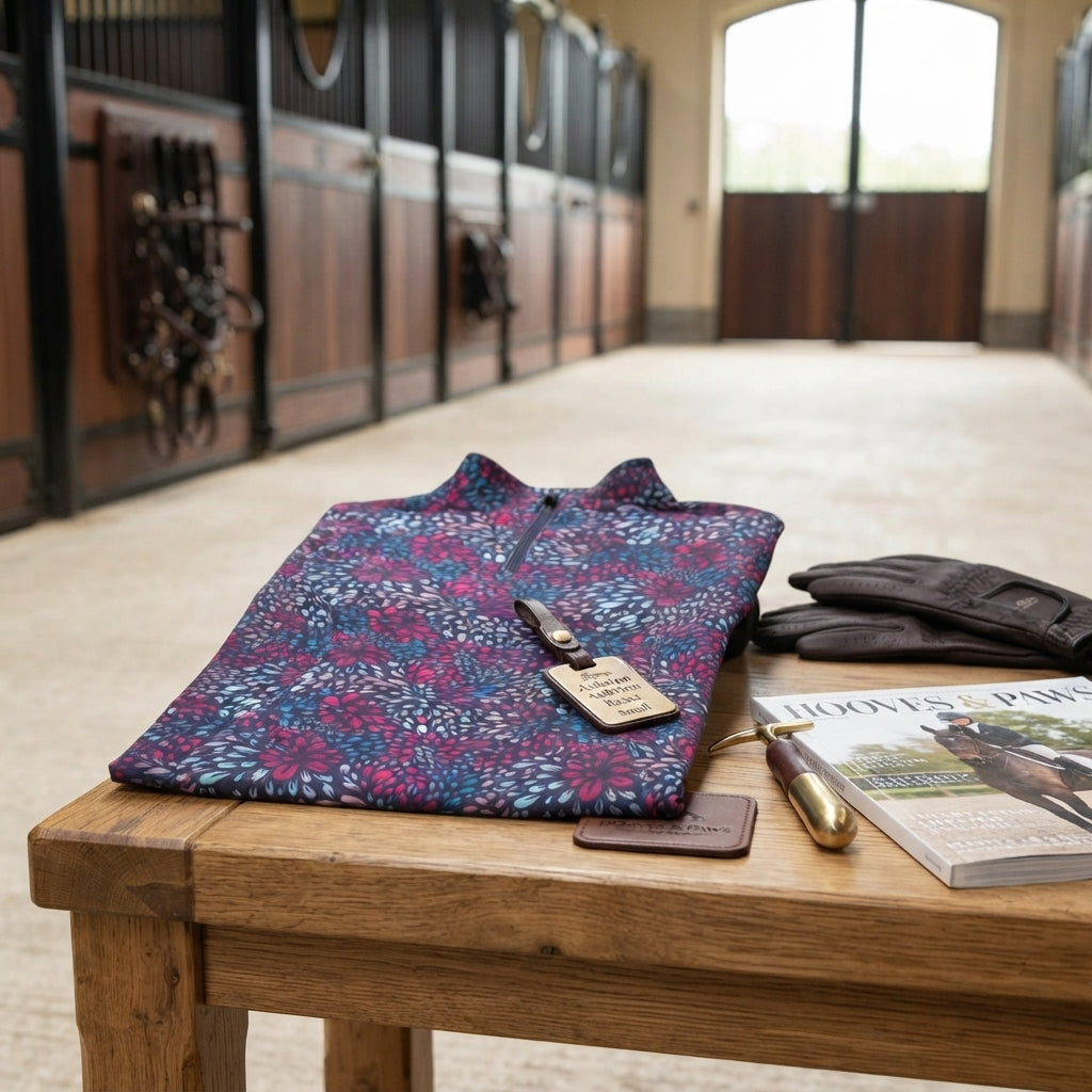 Lifestyle photo of Shires Aubrion React Short Sleeve Equestrian Base Layer - Multiple Sizes