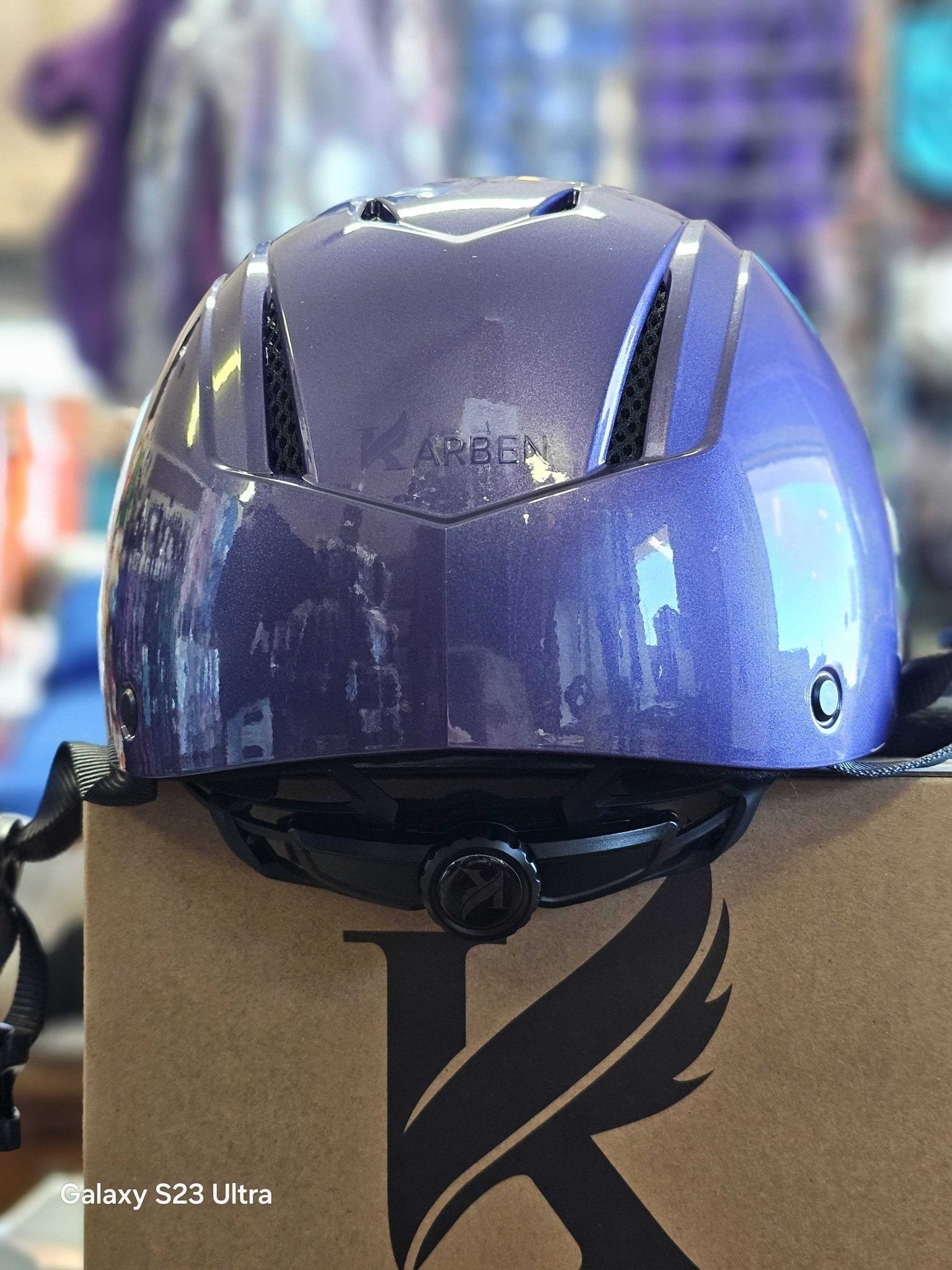 Shires Karben Equestrian Riding Helmet Low Profile Matteo Horse Schooling Safety - Hooves and Paws