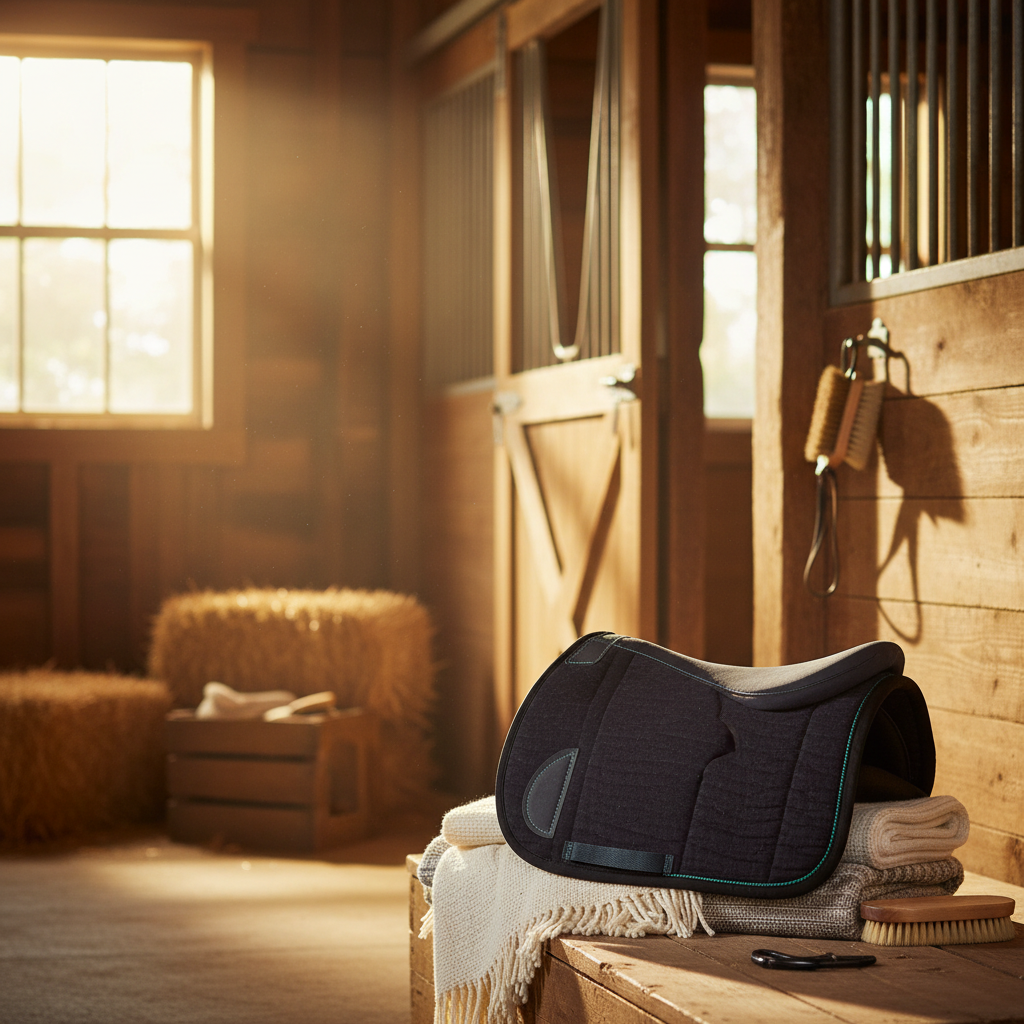 Weaver Synergy Contoured Steam Pressed Merino Wool Western Saddle Pad - 28" x 30"