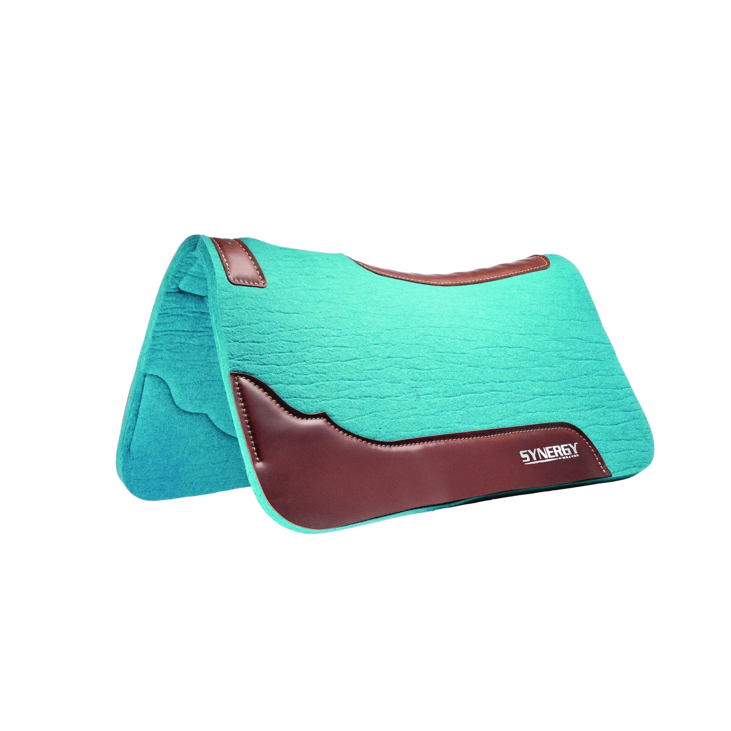 Weaver Synergy Contoured Steam Pressed Merino Wool Western Saddle Pad - 28" x 30"