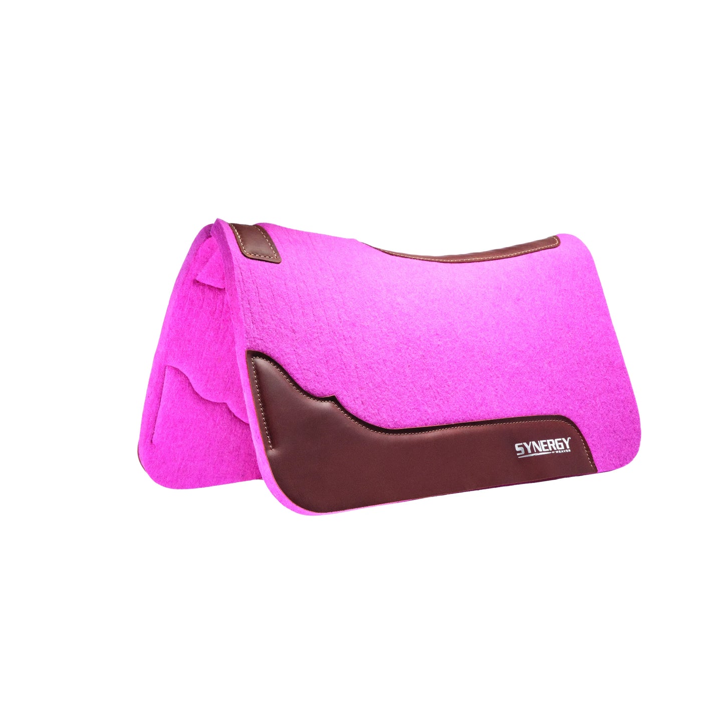 Weaver Synergy Contoured Steam Pressed Merino Wool Western Saddle Pad - 28" x 30"