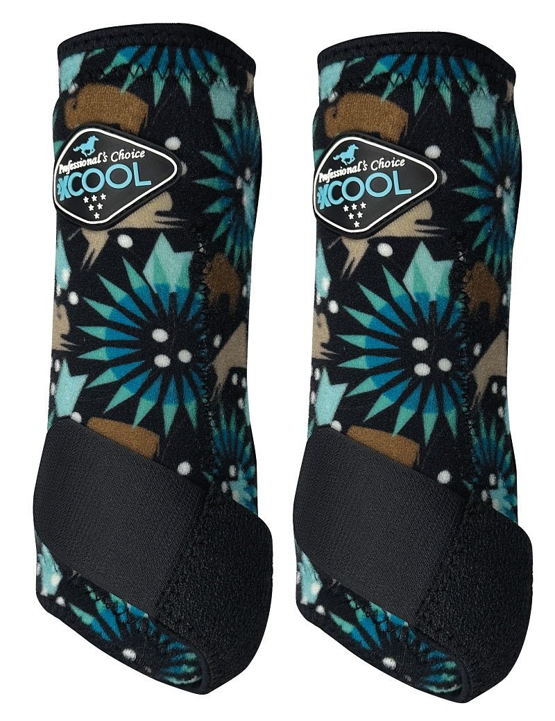 Professional's Choice Sports Medicine 2XCOOL Pattern Horse Equine Boots Front Pair - Hooves and Paws
