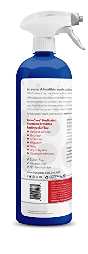 Vetericyn FoamCare Spray Shampoo – Instant Foam with Aloe