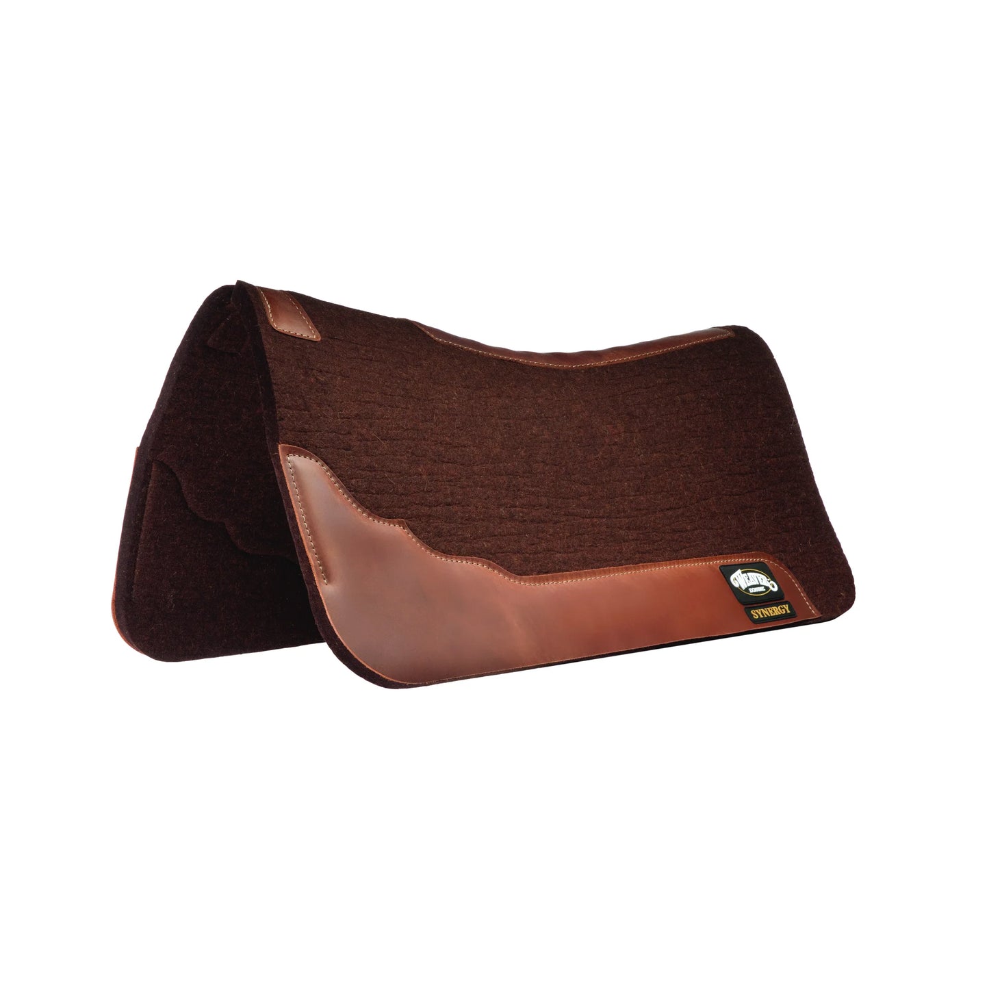 Weaver Synergy Steam Pressed Merino Wool Felt Western Saddle Pad, Contoured - 31" x 32"