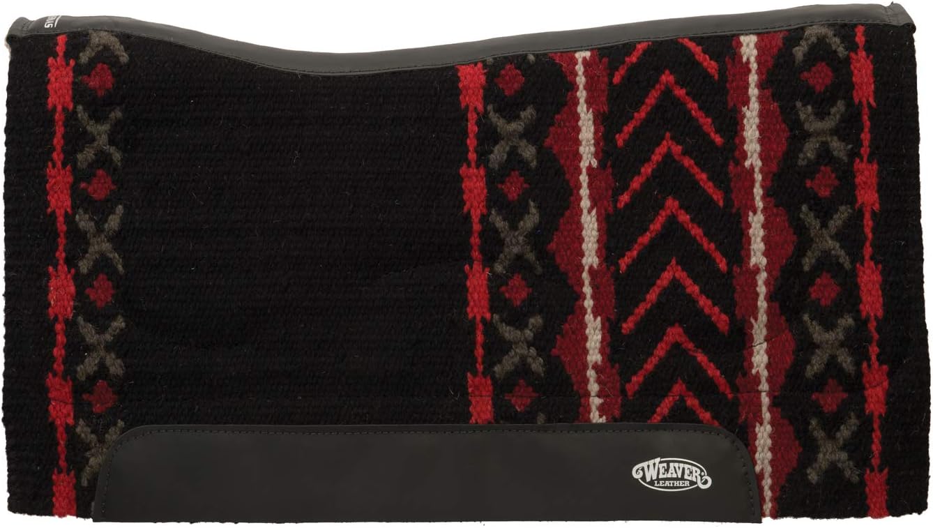 Weaver Leather Synergy Natural Fit Saddle Pad - Wool Blend Felt, EVA Sport Foam, Contoured - Multiple Sizes