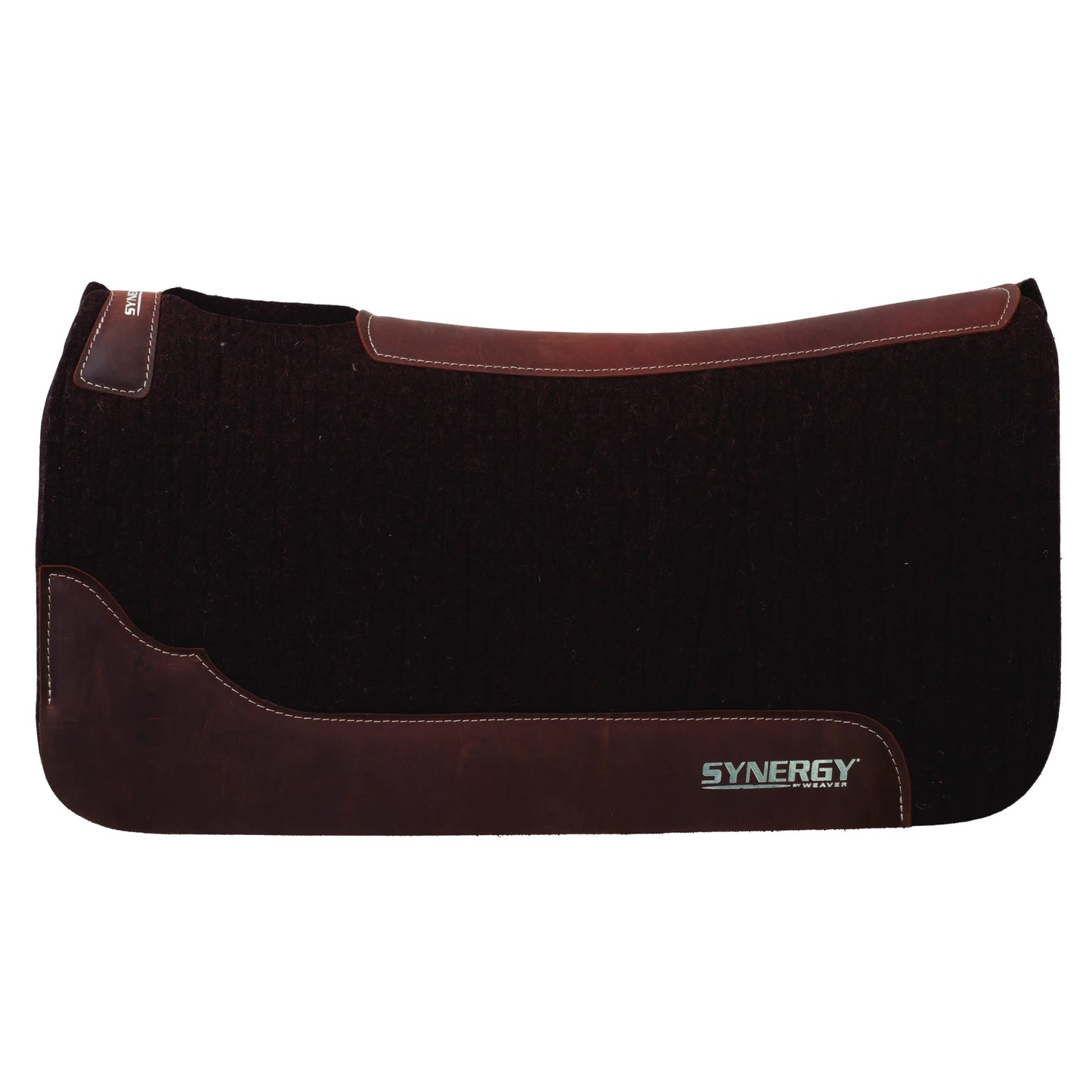Weaver Synergy Steam-Pressed Merino Wool Western Saddle Pad - 32" x 32" - F1-Rated Contoured Spine