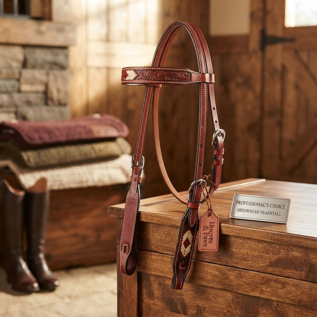 Lifestyle photo of Professional's Choice Arrowhead Browband Headstall
