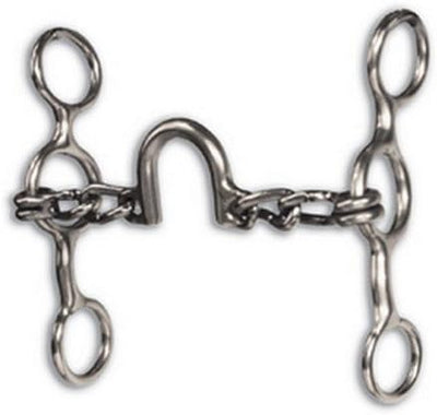 Equisential Short Shank Ported Chain Bit - Professionals Choice Equine Performance