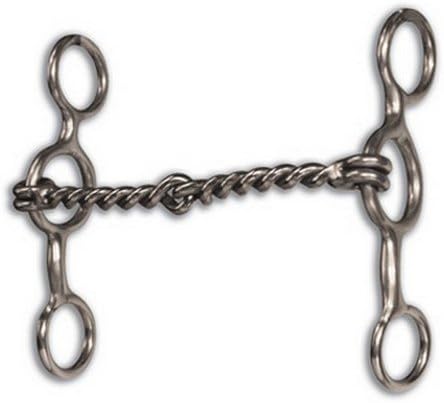 Equisential Short Shank Twisted Wire Snaffle Bit - Enhanced Horse Performance