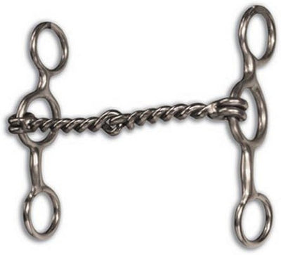 Equisential Short Shank Twisted Wire Snaffle Bit - Enhanced Horse Performance