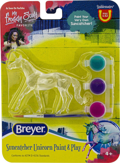Breyer Horses Stablemates Unicorn Suncatcher Paint & Play Assorted Random 4231 - Hooves and Paws