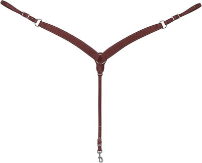 Weaver LeatherTurquoise Cross Contoured Skirting Leather Breast Collar, Medium Oil, Average 45 - 0355 - Hooves and Paws