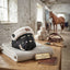 Lifestyle photo of Shires Deluxe Fleece Lined Grazing Muzzle - Comfort Padded Horse Grass Intake Control - Multiple Sizes