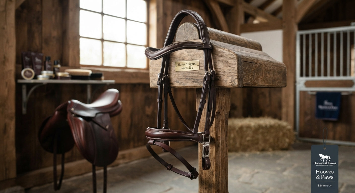 Lifestyle photo of Shires Avignon Louisville Bridle - Premium Leather English Equestrian Horse Tack