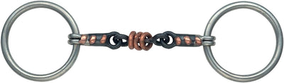 Shires Equestrian Sweet Iron Copper Roller Snaffle Bit 509 - Hooves and Paws