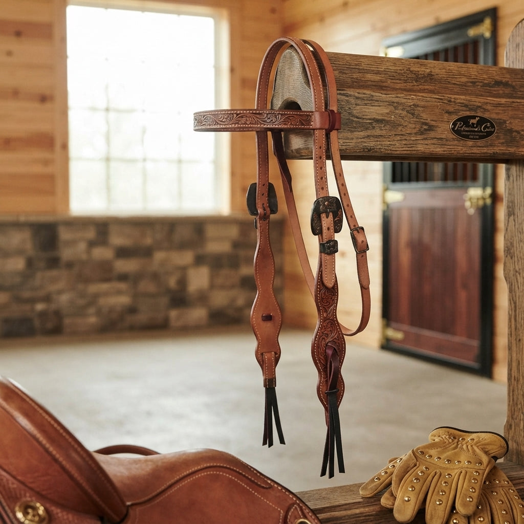 Lifestyle photo of Professional's Choice Quick Change Tassel Browband Headstall