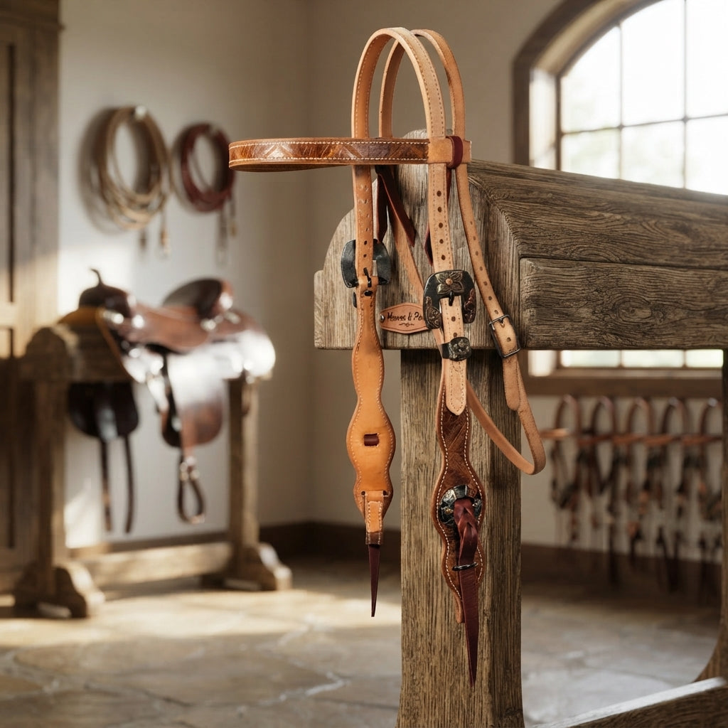 Lifestyle photo of Professional's Choice Quick Change Tassel Browband Headstall