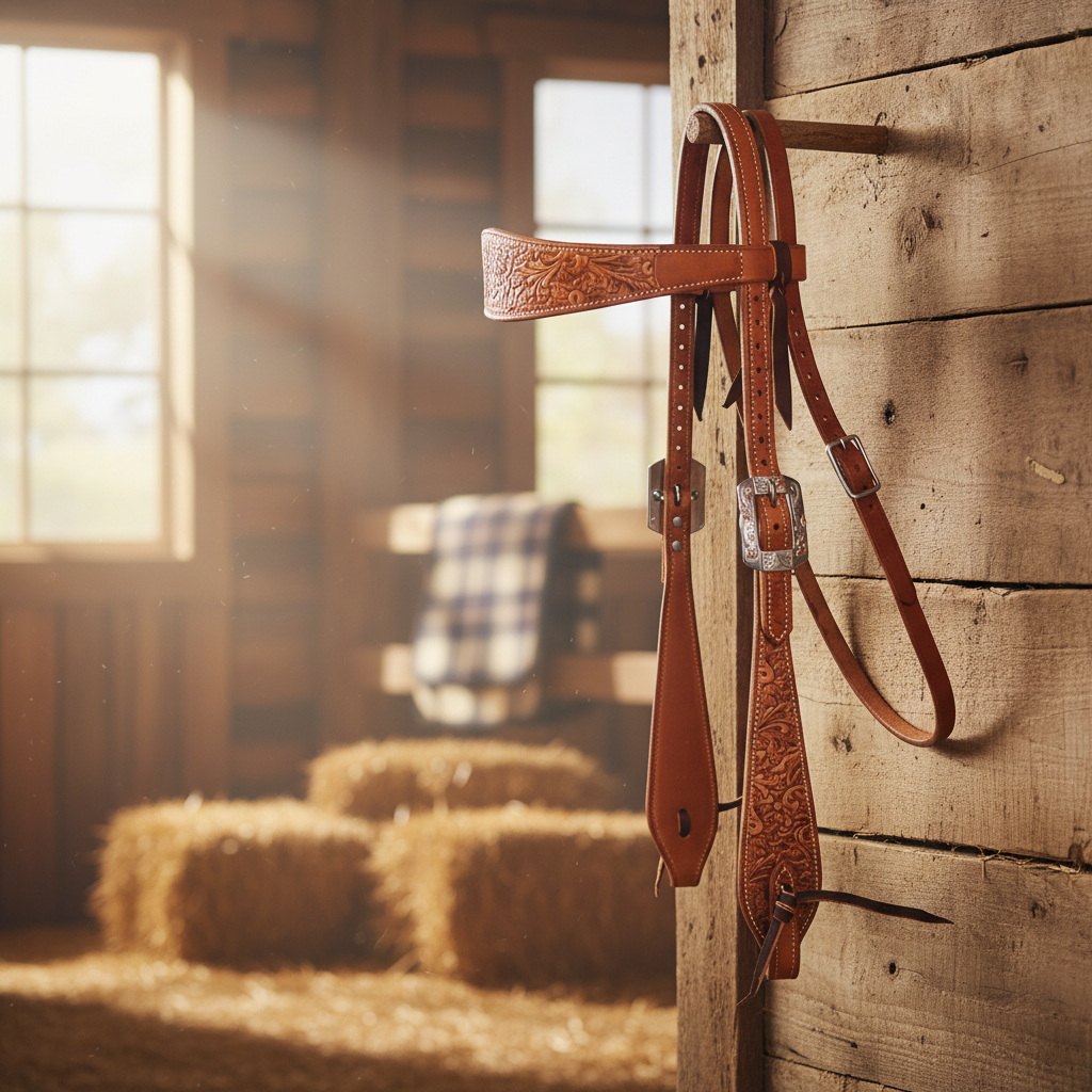 Professional's Choice Floral Tooled Browband Headstall