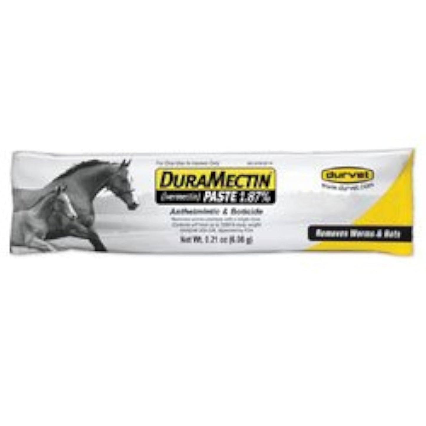 durvet Duramectin Ivermectin Paste 1.87% for Horses, 0.21 oz (Pack of 2)