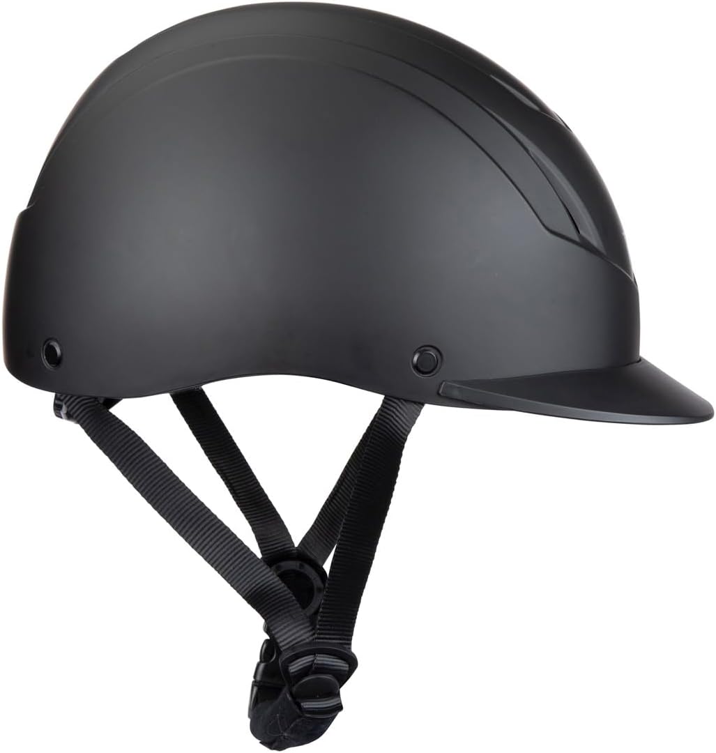 Shires Karben Equestrian Riding Helmet Low Profile Matteo Horse Schooling Safety - Hooves and Paws