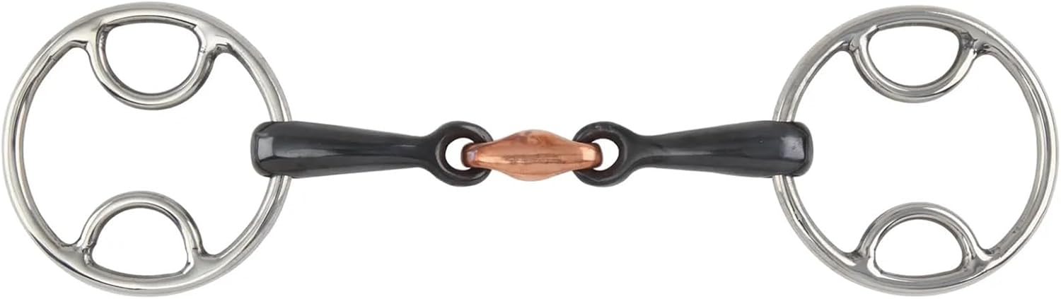 Shires Black Sweet Iron Bevel Bit with Lozenge 519 - Hooves and Paws