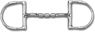 Myler 32-3 English Dee Bit with Hooks - Comfortable Mullen 5" Mouthpiece