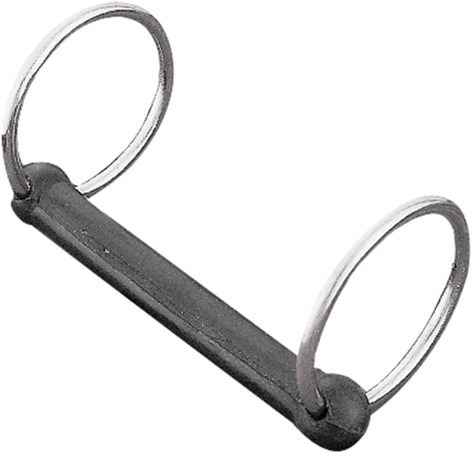 Weaver Leather Rubber Driving Bit with Rings 4 1/2" Mouth